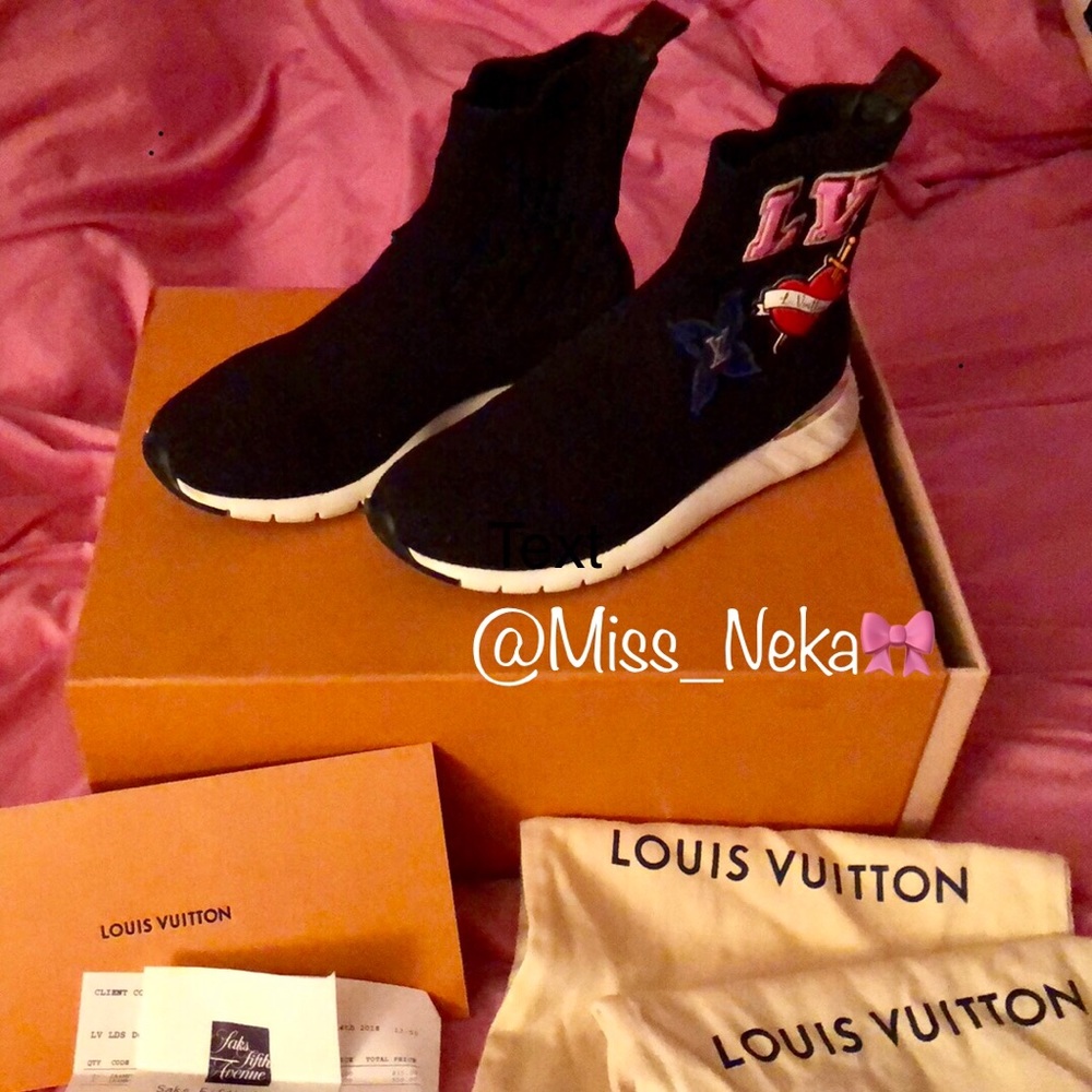 Louis Vuitton Sock Sneakers!! MAKE ME AN OFFER 🎀